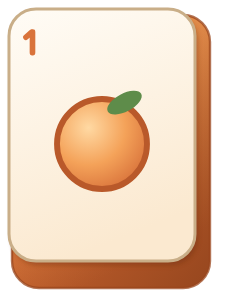 One apricot tile