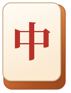 Red dragon tile